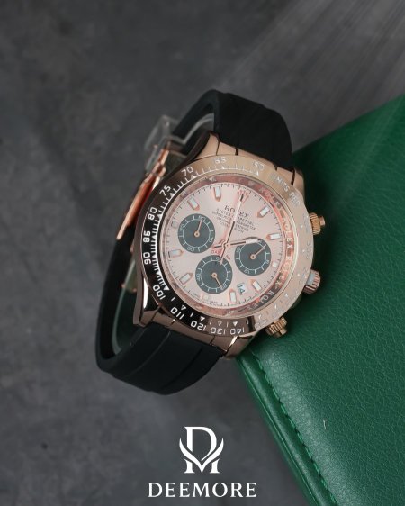 ساعة رولكس رجالي جلد