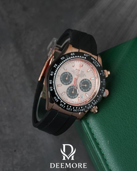 ساعة رولكس رجالي جلد