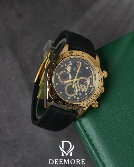 ساعة رولكس رجالي جلد